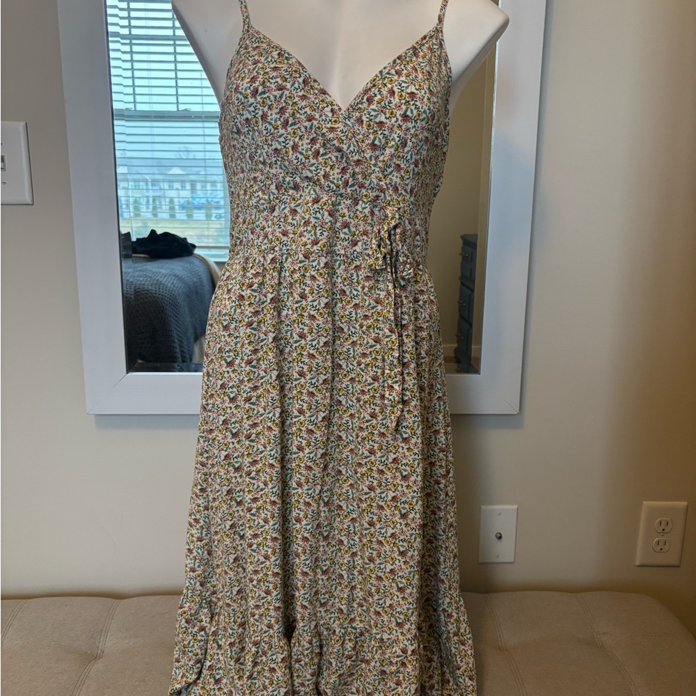 AUW Multicolor Floral Midi Dress